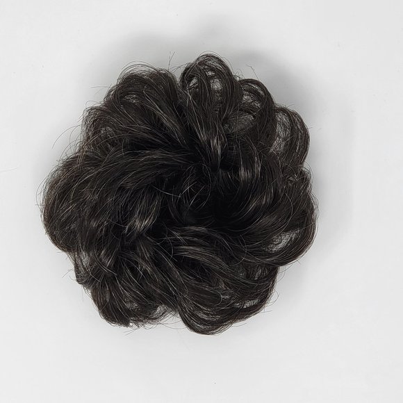 Curly Messy Hair Bun, Synthetic Hair Scrunchie, Hair Bun Pony Tail - Picture 1 of 4